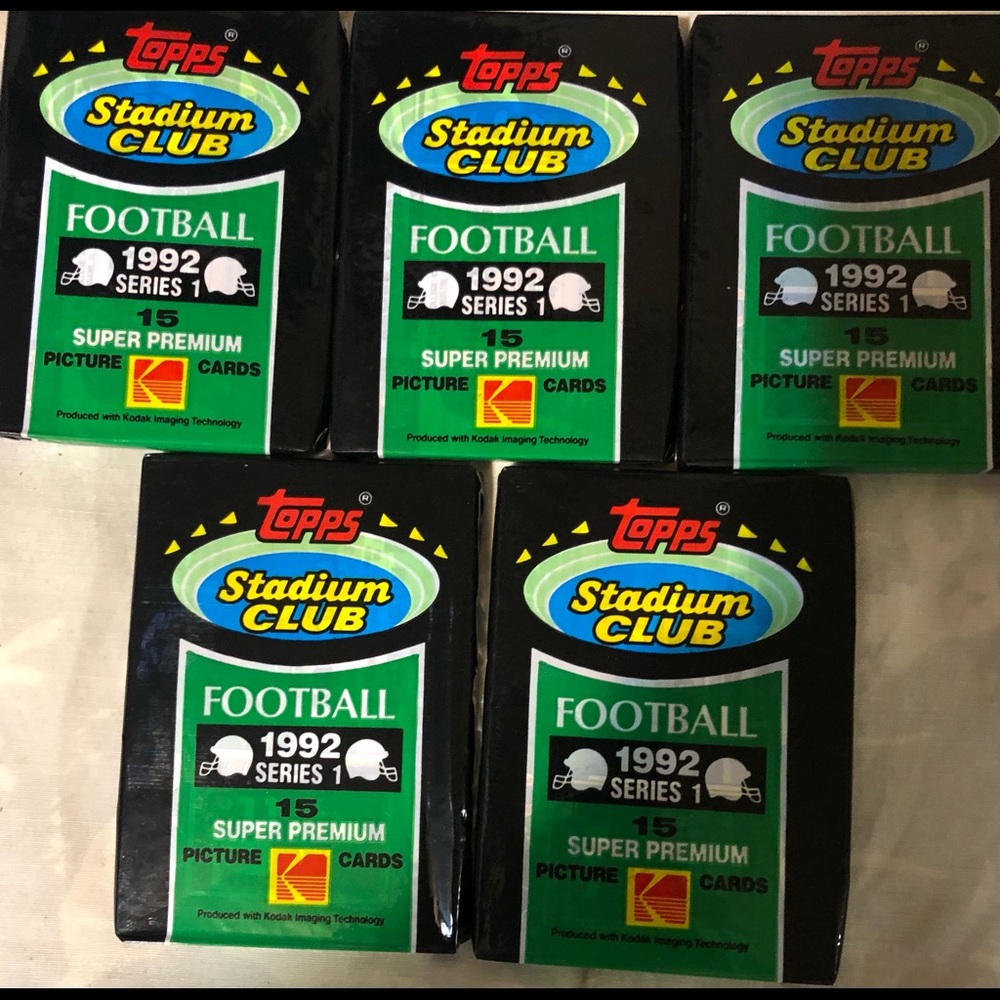 COPY - Topps Stadium club 92 football 🏈 15 cards
